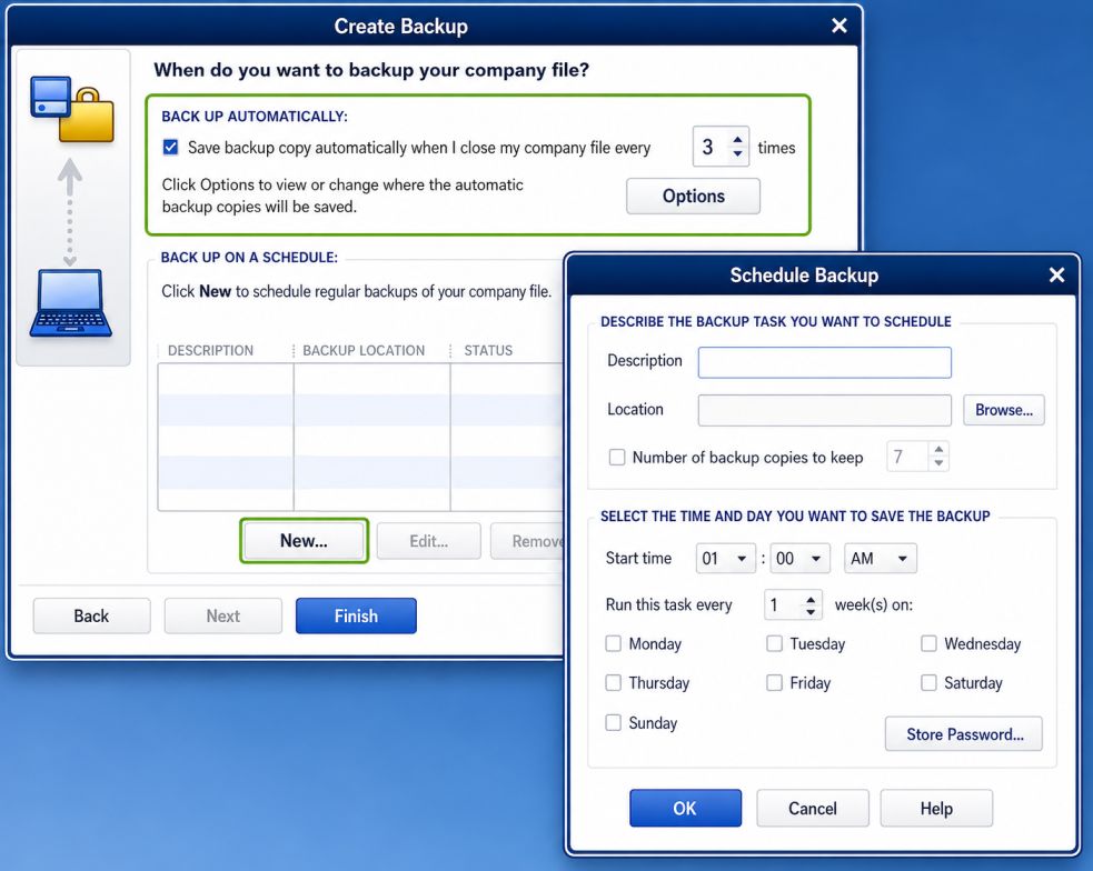Create a Backup in QuickBooks
