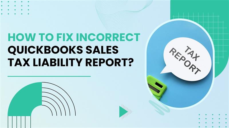 QuickBooks Sales Tax Liability Report