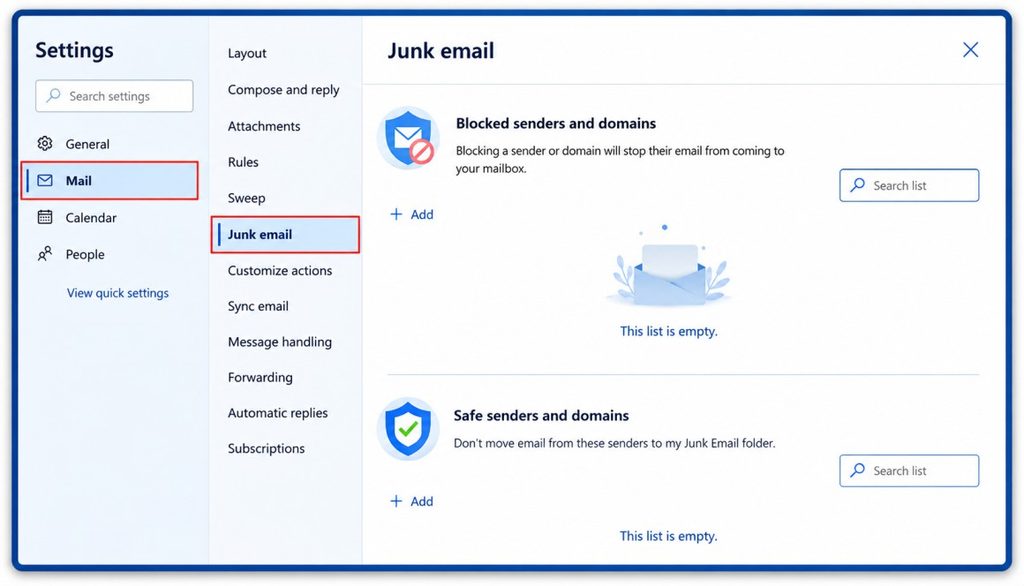 Ask the Customer to Check Spam or Junk