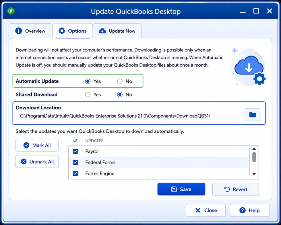 Automatic QuickBooks Desktop Update